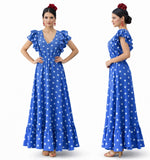 TRAJE de Lunares con Volantes-Elegante y Estilizado 15762