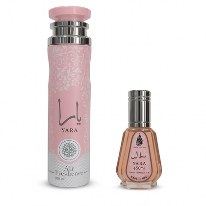 Set de Fragancias YARA: Ambientador & Perfume TK25