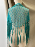 MANTONCILLO PLUMETI turquesa MANT1599