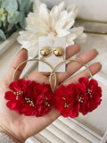 Conjunto Flamenco de Flores – Pendientes y Peineta - FELIZ SHOPPING 