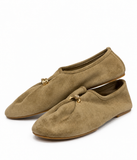 Bailarinas Mujer Elegantes con Adorno Dorado, Zapatos Planos Cómodos, Ligeros y Flexibles 6602b
