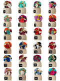 Ramillete de Flores Flamenca Hecha a Mano con Flores de Tela TK-26-f16 - FELIZ SHOPPING 