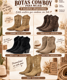 Botas cowboy para mujer de punta afilada con tacón