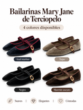 Bailarinas Mary Jane para Mujer -Punta Cuadrada -Suaves y Cómodas -Correa con Hebilla YR8895