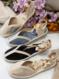 Alpargatas Mujer con Lazo – Sandalias Espadrilles de Yute Verano MY592