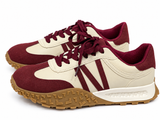 Zapatillas Casual Retro para Mujer con Suela Antideslizante y Diseño Combinado CC235