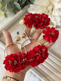Conjunto Flamenco de Flores – Pendientes y Peineta - FELIZ SHOPPING 