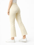 Jeans cropped de tiro alto y pierna acampanada-Varios colores 3873