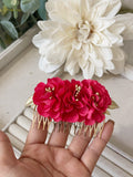 Conjunto Flamenco de Flores – Pendientes y Peineta TK-26-p - FELIZ SHOPPING 