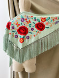 LM MANTONCILLO BORADO FLORE ROJO-VERDE AGUA 3 - FELIZ SHOPPING 