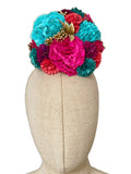 Ramillete de Flores Flamenca Hecha a Mano con Flores de Tela TK-26-f16 - FELIZ SHOPPING 