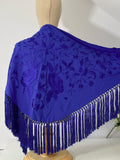 L01-270034 MANTON BORDADO FLRCO CORTO AZUL