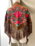 LA-MOD13 MANTONCILLO BORDADO ACAPULCO MARRON MANT7999