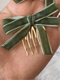 Broche Peine para el Cabello con Lazo de Terciopelo (Varios Colores) Tk-26-bro399
