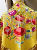 LM270039 MANTONCILLO BORDADO FLORE MOSTAZA 31 MANT6999 - FELIZ SHOPPING 