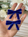 Broche Peine para el Cabello con Lazo de Terciopelo (Varios Colores) Tk-26-bro399
