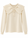 Jersey de Punto con Cuello Grande y Lazo – Talla Única 26989