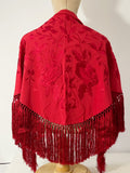 Mantón Flamenco Bordado con Flecos -Mantoncillo de Flamenca -Varios Colores 270034 Tk26