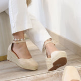 Esparto de cuña de esparto para mujer -Cómodos y elegantes 6006