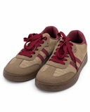 Zapatillas Casual Retro Combinadas de Mujer -Efecto Ante -Suela de Goma CC268