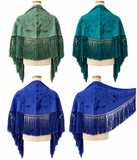 Mantoncillo Infantil Flamenco Bordado con Flecos Chal para Feria y Romería 270074