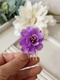 Conjunto Flamenco de Flores – Pendientes y Peineta - FELIZ SHOPPING 