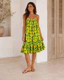 Vestido de tirantes estampado – Talla única v307