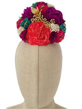 Ramillete de Flores Flamenca Hecha a Mano con Flores de Tela TK-26-f16 - FELIZ SHOPPING 