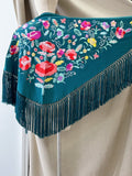 LM270039 MANTONCILLO BORDADO FLORE  AZUL 9 MANT6999 - FELIZ SHOPPING 