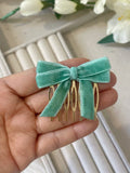 Broche Peine para el Cabello con Lazo de Terciopelo (Varios Colores) Tk-26-bro399