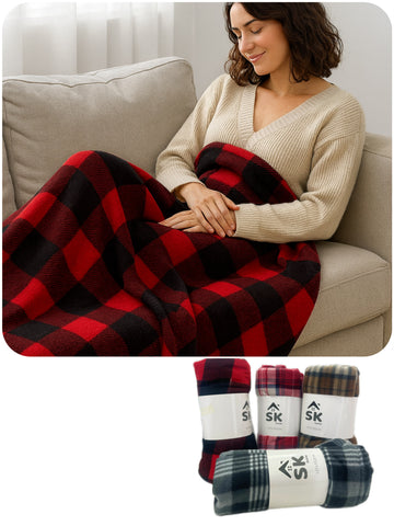 Mantas de Franela SK (127×152cm)-Suaves, Ligeras y Disponibles en 4 Colores TK25