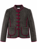 Chaqueta Corta de Mujer Estilo Oriental con Botones Chinos | Acolchada y Elegante 134315