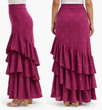 251111 Falda Flamenca con Volantes y Lunares - Falda de Baile Flamenco BUGANVILLA