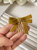 Peineta broche lazo terciopelo bro399 - FELIZ SHOPPING 