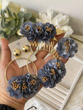 Flamenco de Flores – Pendientes y Peineta