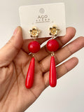 Pendientes artesanales de cuentas de colores – Diseño exclusivo zpen899