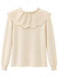 Jersey de Punto con Cuello Grande y Lazo – Talla Única 26989