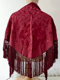 Mantón Flamenco Bordado con Flecos -Mantoncillo de Flamenca -Varios Colores 270034 Tk26