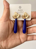 Pendientes artesanales de cuentas de colores – Diseño exclusivo zpen899
