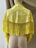LM2-270049 MANRONCILLO BORDADO MEDIANA PARA ADULTOS Y NIÑAS  AMARILLO