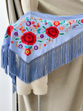 LM MANTONCILLO BORADO FLORE ROJO -CELESTE 4 - FELIZ SHOPPING 