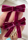 Broche Peine para el Cabello con Lazo de Terciopelo (Varios Colores) Tk-26-bro399