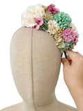 Corona de Flore Flamenca para nina Hecha a Mano con Flores de Tela TK-26-f14 - FELIZ SHOPPING 