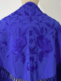 L01-270034 MANTON BORDADO FLRCO CORTO AZUL