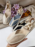 Alpargatas Mujer con Lazo – Sandalias Espadrilles de Yute Verano MY592