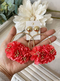Conjunto Flamenco de Flores – Pendientes y Peineta TK-26-p - FELIZ SHOPPING 