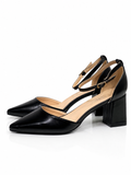 Zapatos de tacón con punta fina y pulsera al tobillo 8338