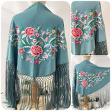 CONJUNTO AZUL CELESTE DE FLAMENCAS