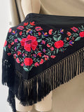 LA-MOD13 MANTONCILLO BORDADO ACAPULCO NEGRO MANT6999