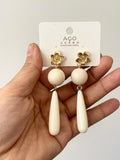 Pendientes artesanales de cuentas de colores – Diseño exclusivo zpen899